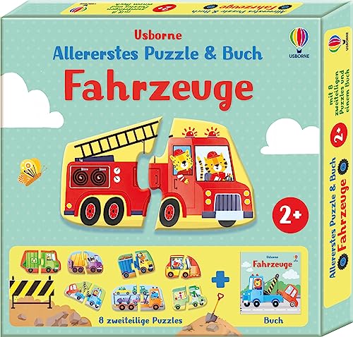 Allererstes Puzzle & Buch: Fahrzeuge: Set aus acht 2-teiligen Puzzles und Begleitbuch – ab 2 Jahren (Allererstes-Puzzle-und-Buch-Reihe)